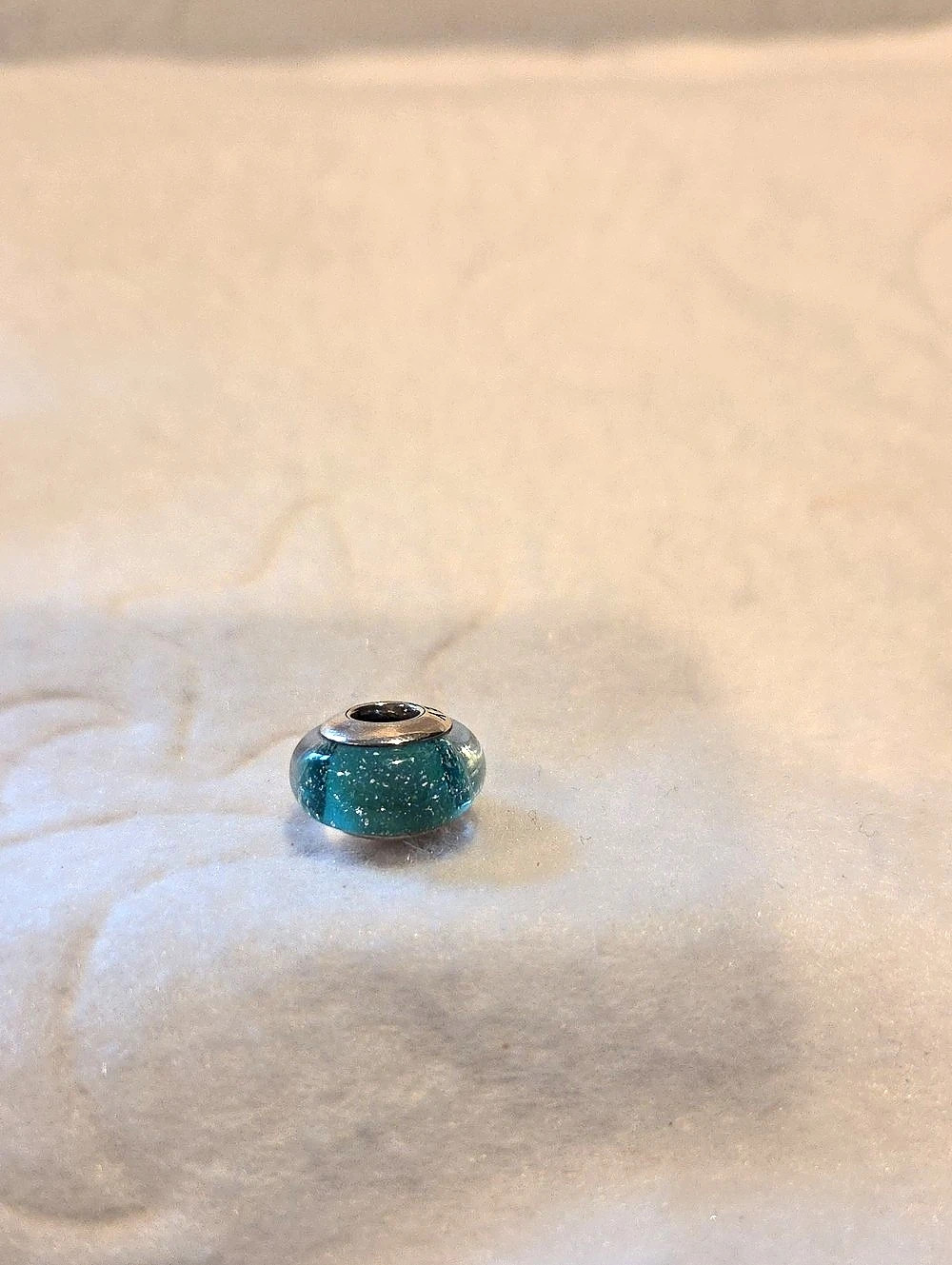 PANDORA Disney Ariel's Signature Color Murano Glass Charm Blue